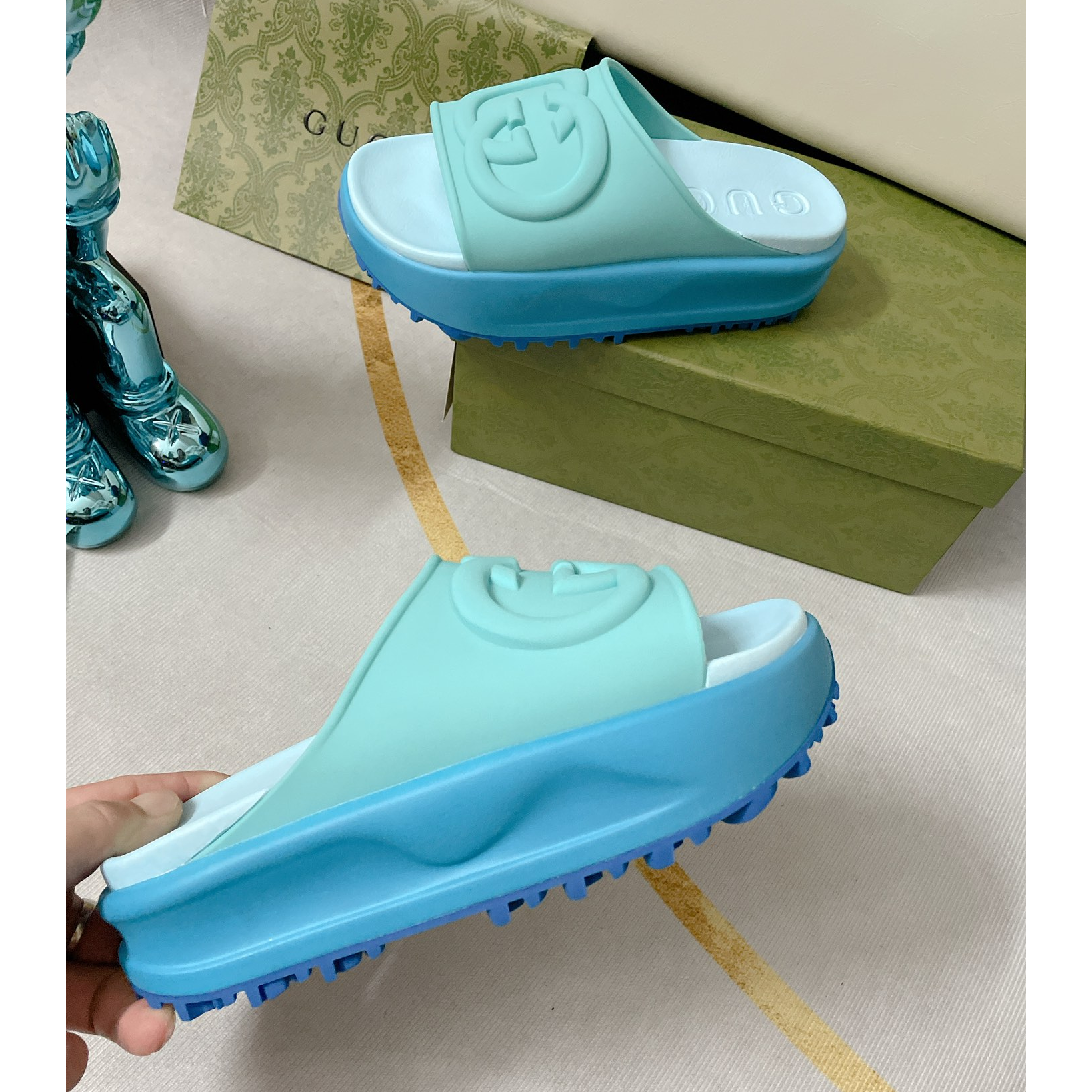 Gucci GG Thick soled slippers - DopestKickz