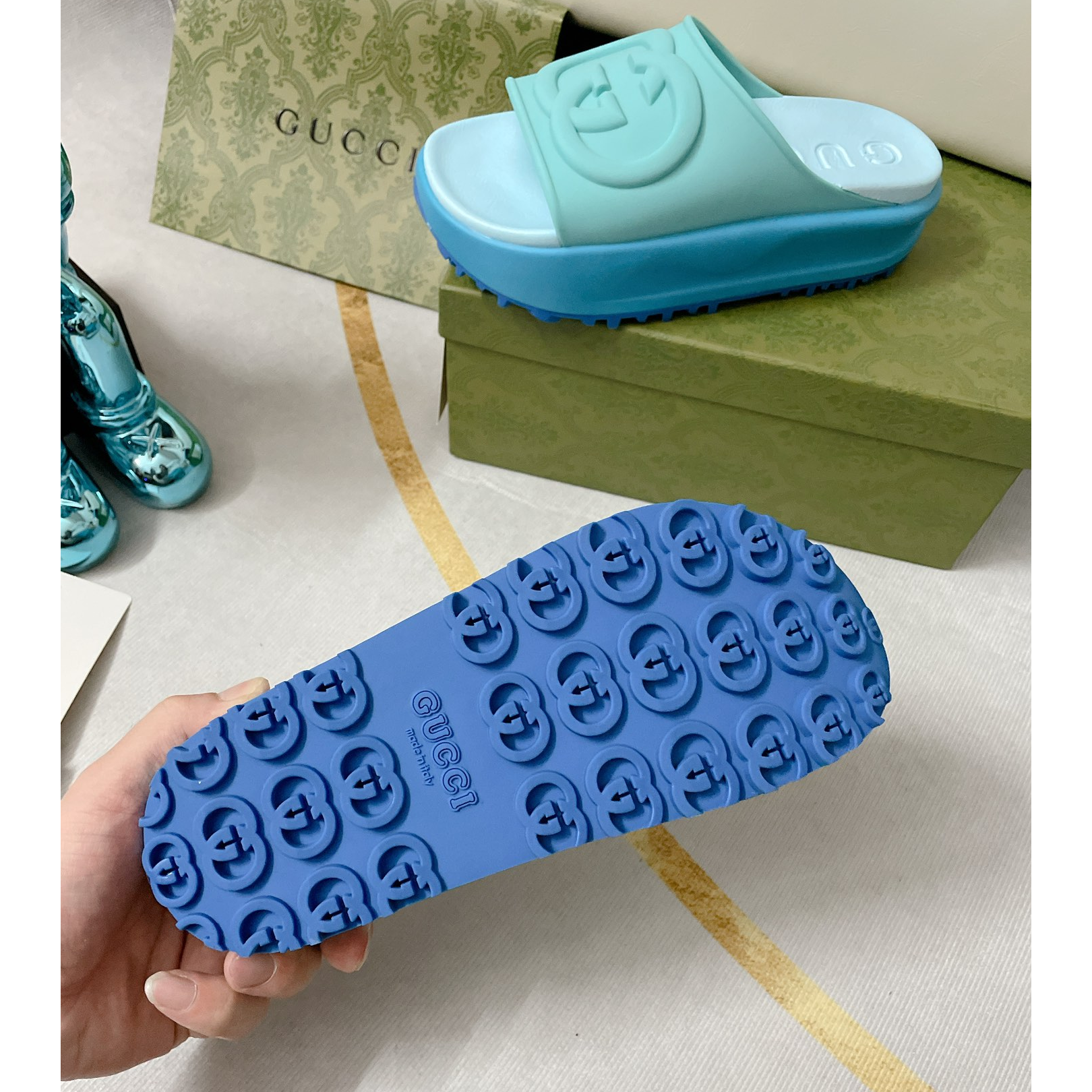 Gucci GG Thick soled slippers - DopestKickz