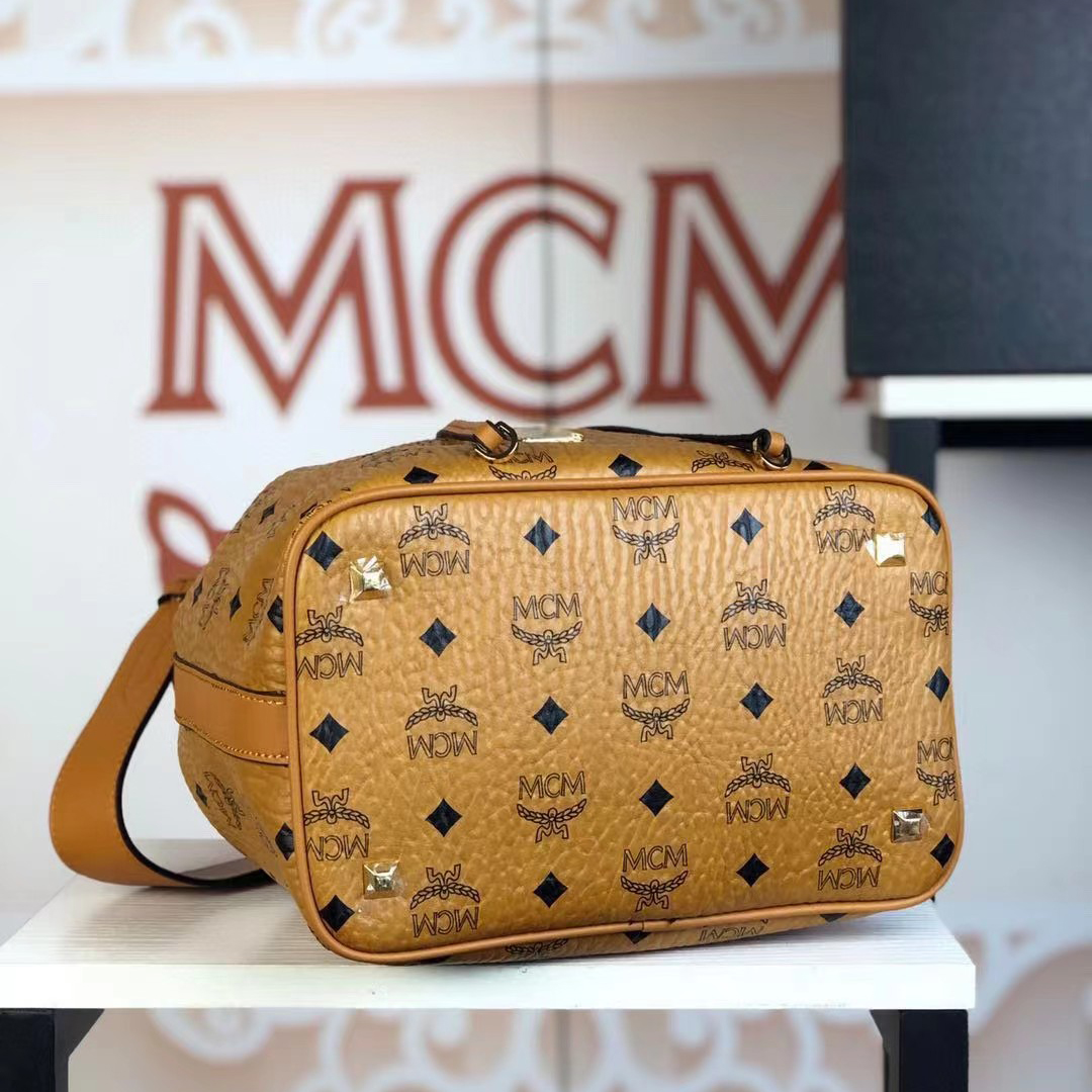 MCM Dessau Drawstring Bag In Visetos(24-25-15CM) - DopestKickz