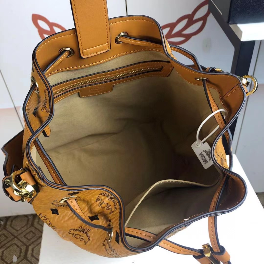 MCM Dessau Drawstring Bag In Visetos(24-25-15CM) - DopestKickz