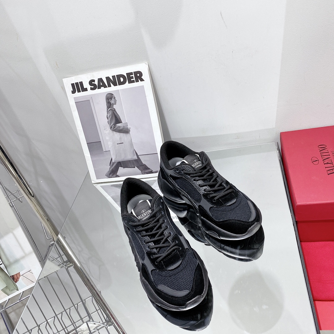 Valenti Mesh Fabric And Suede Sneakers - DopestKickz