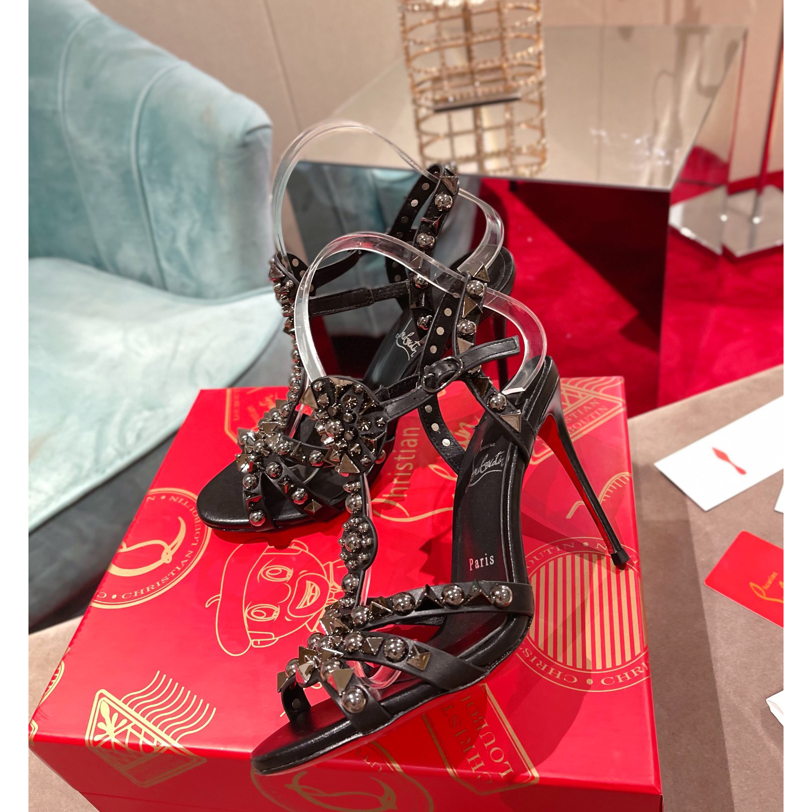 Christian Louboutin Sandal（10cm Heel Height） - DopestKickz