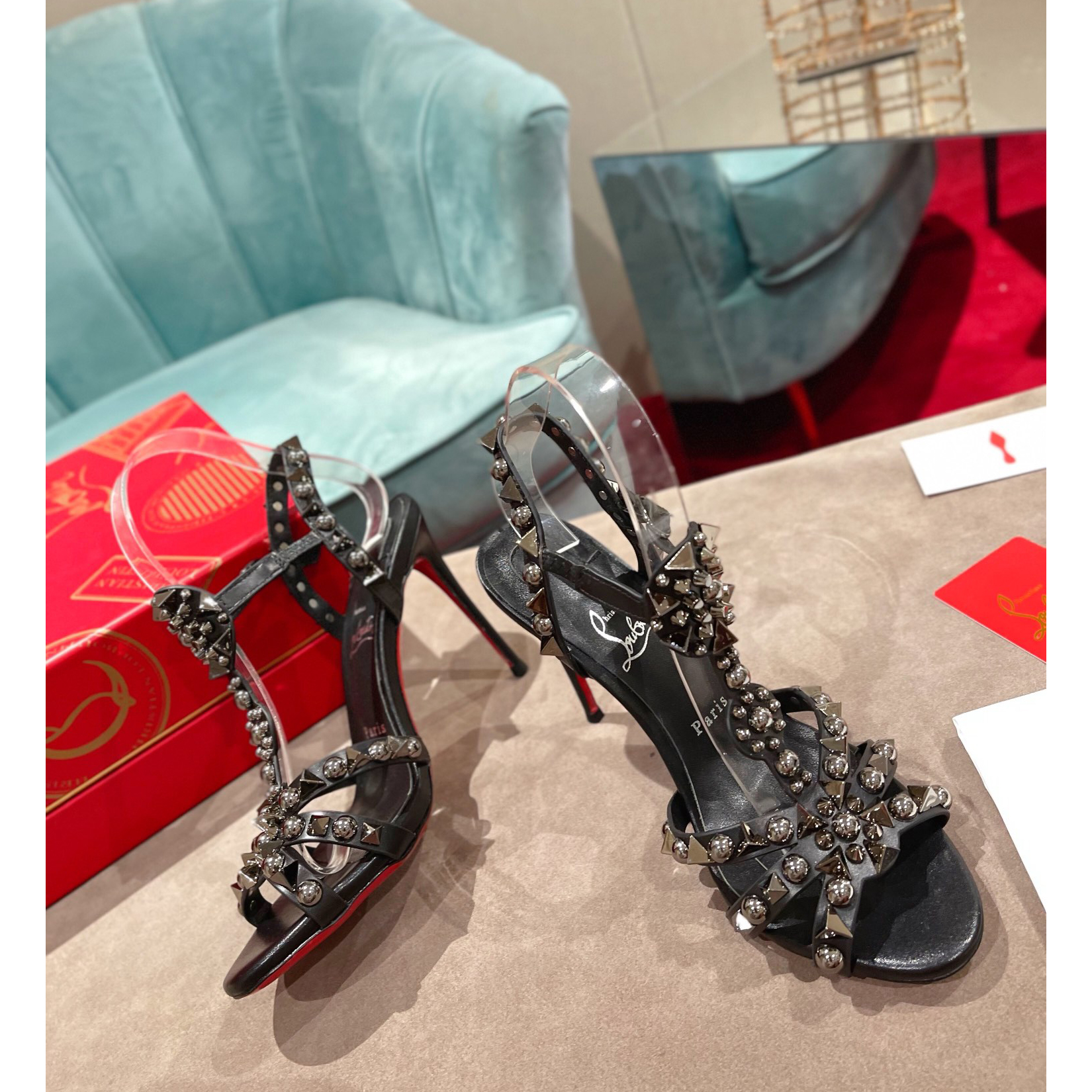 Christian Louboutin Sandal（10cm Heel Height） - DopestKickz