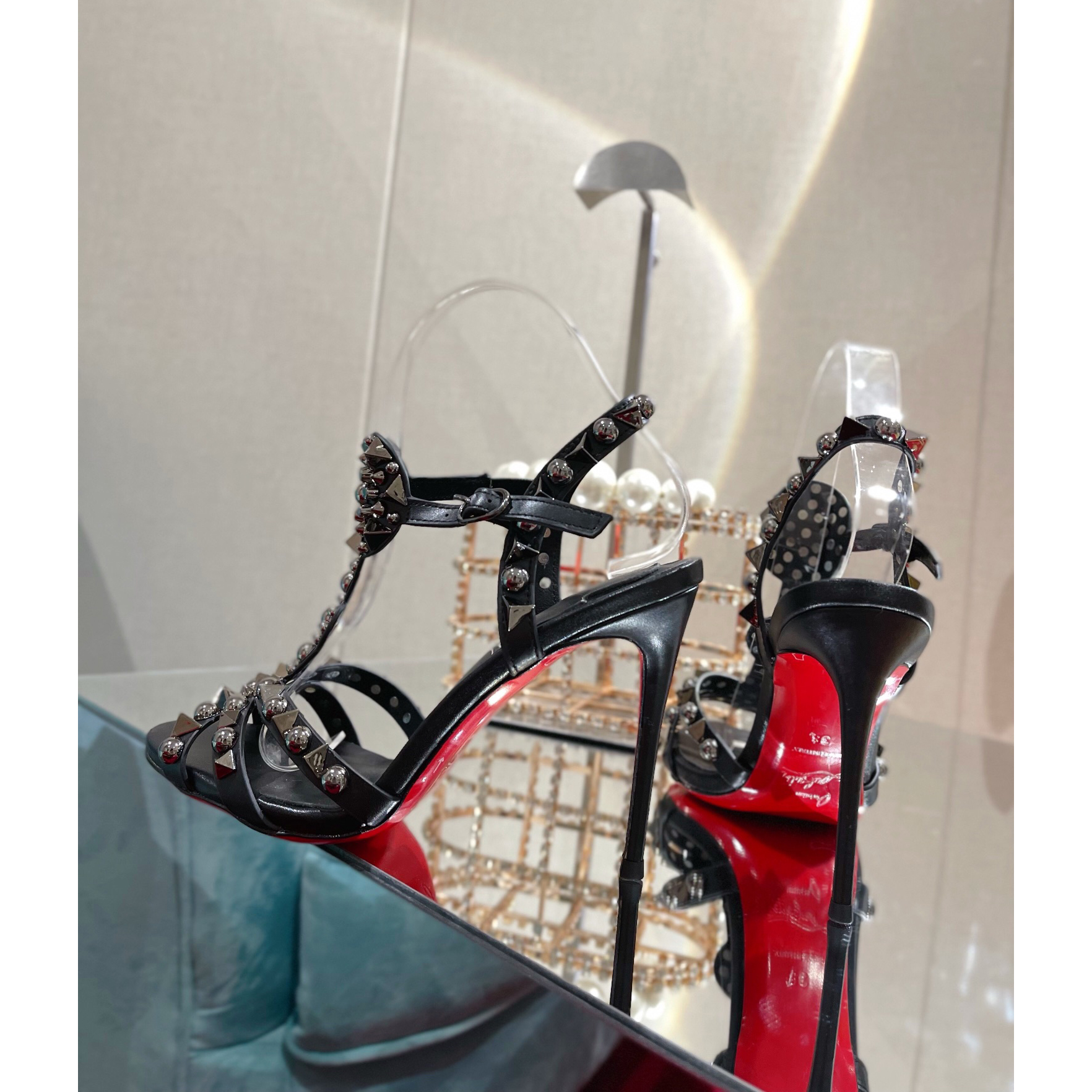Christian Louboutin Sandal（10cm Heel Height） - DopestKickz