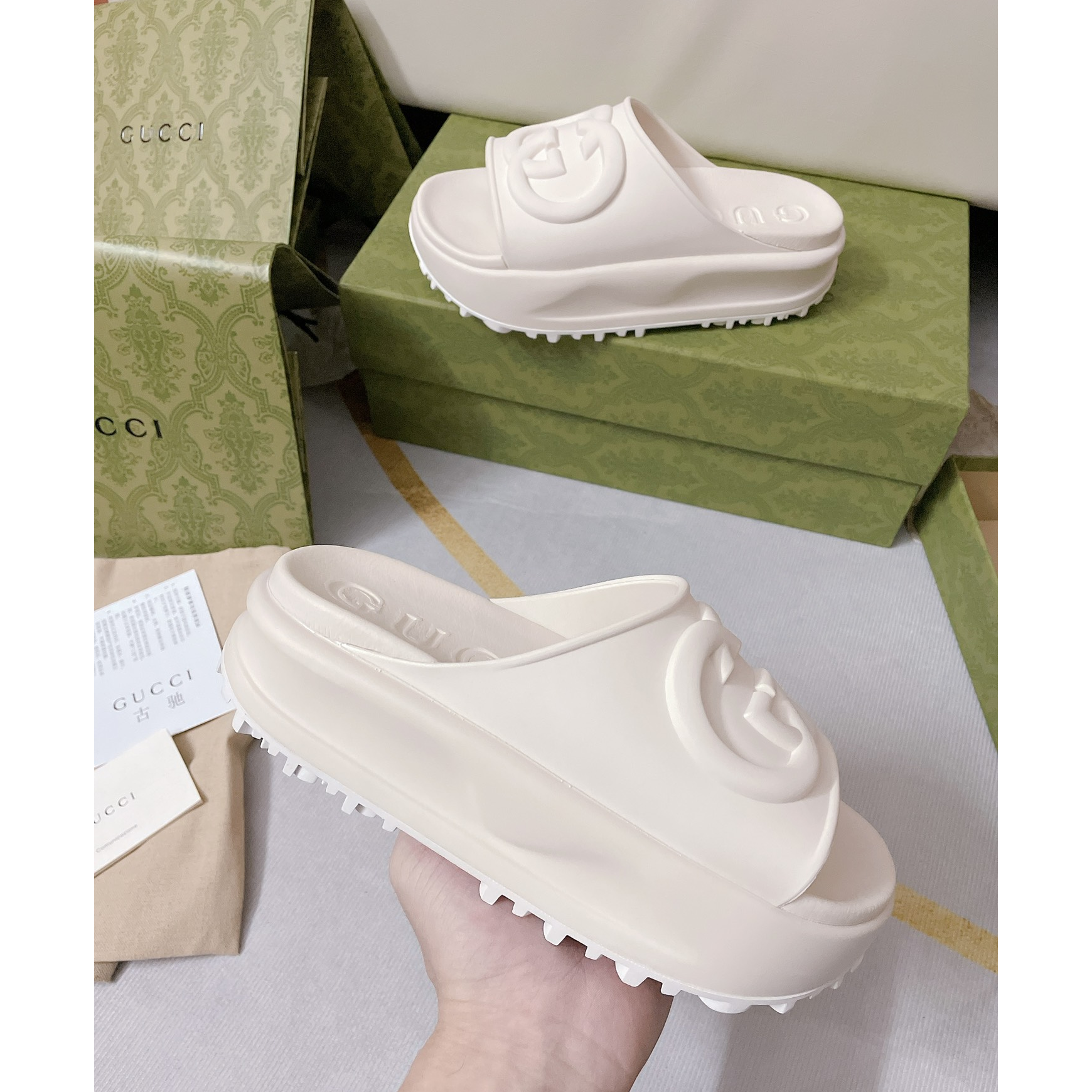 Gucci GG Thick soled slippers - DopestKickz