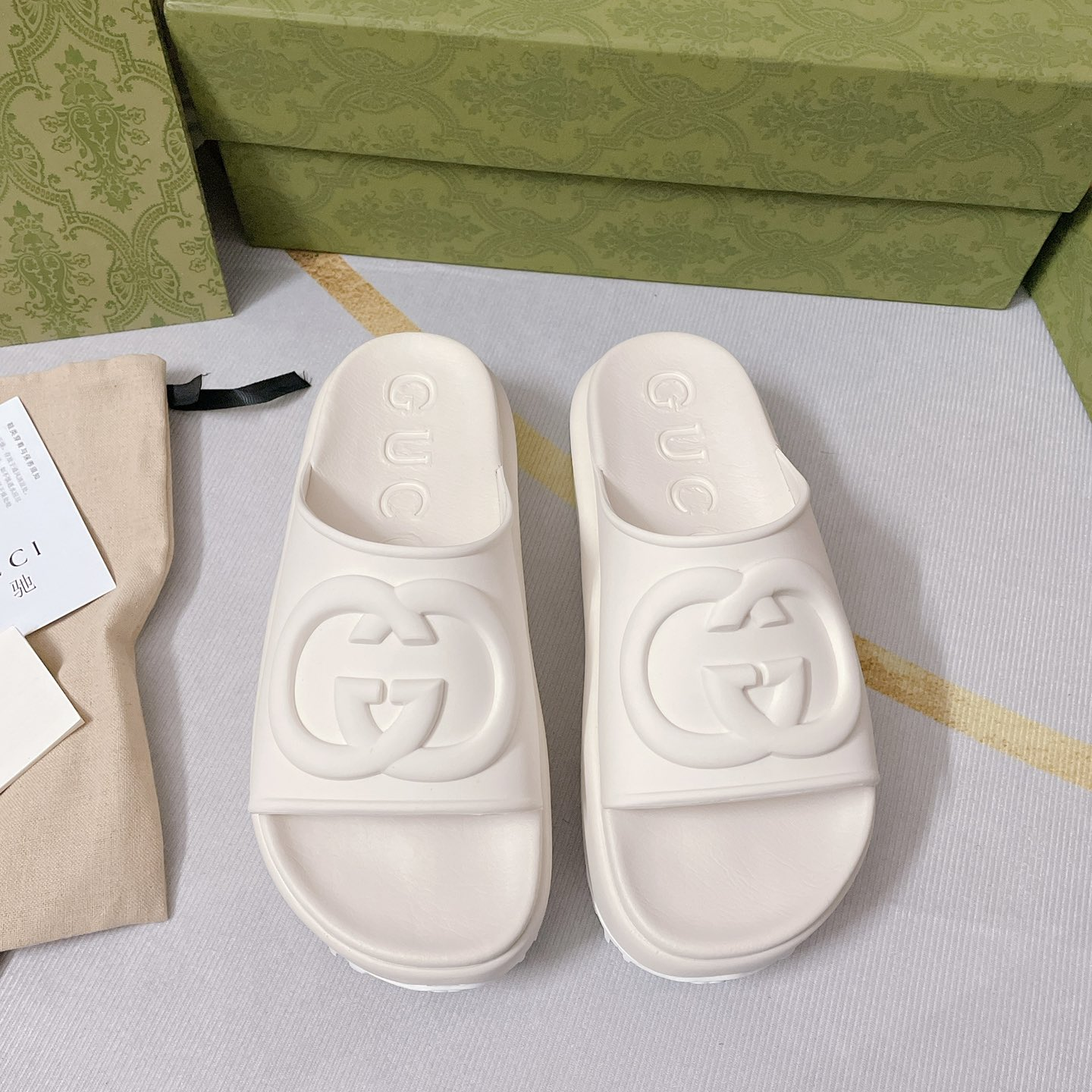 Gucci GG Thick soled slippers - DopestKickz
