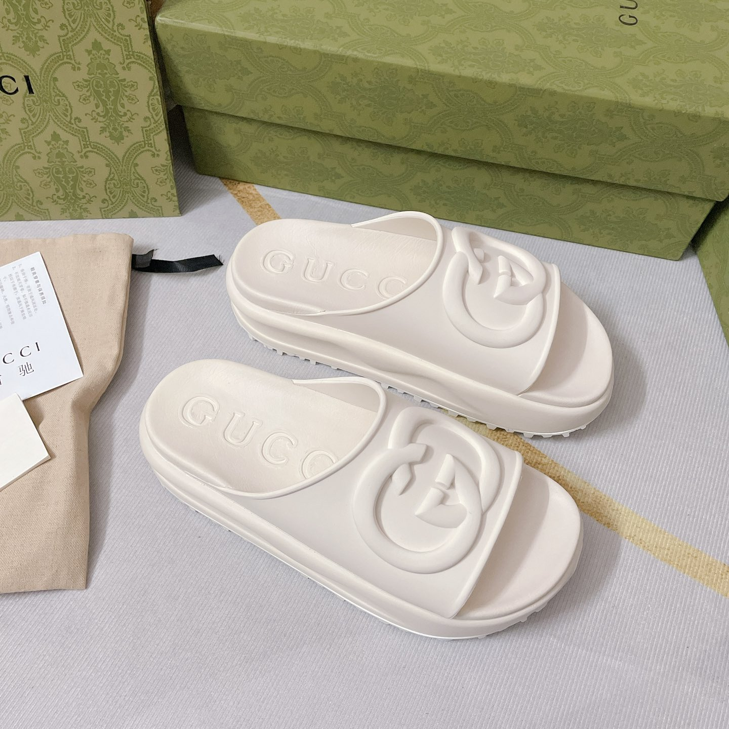 Gucci GG Thick soled slippers - DopestKickz