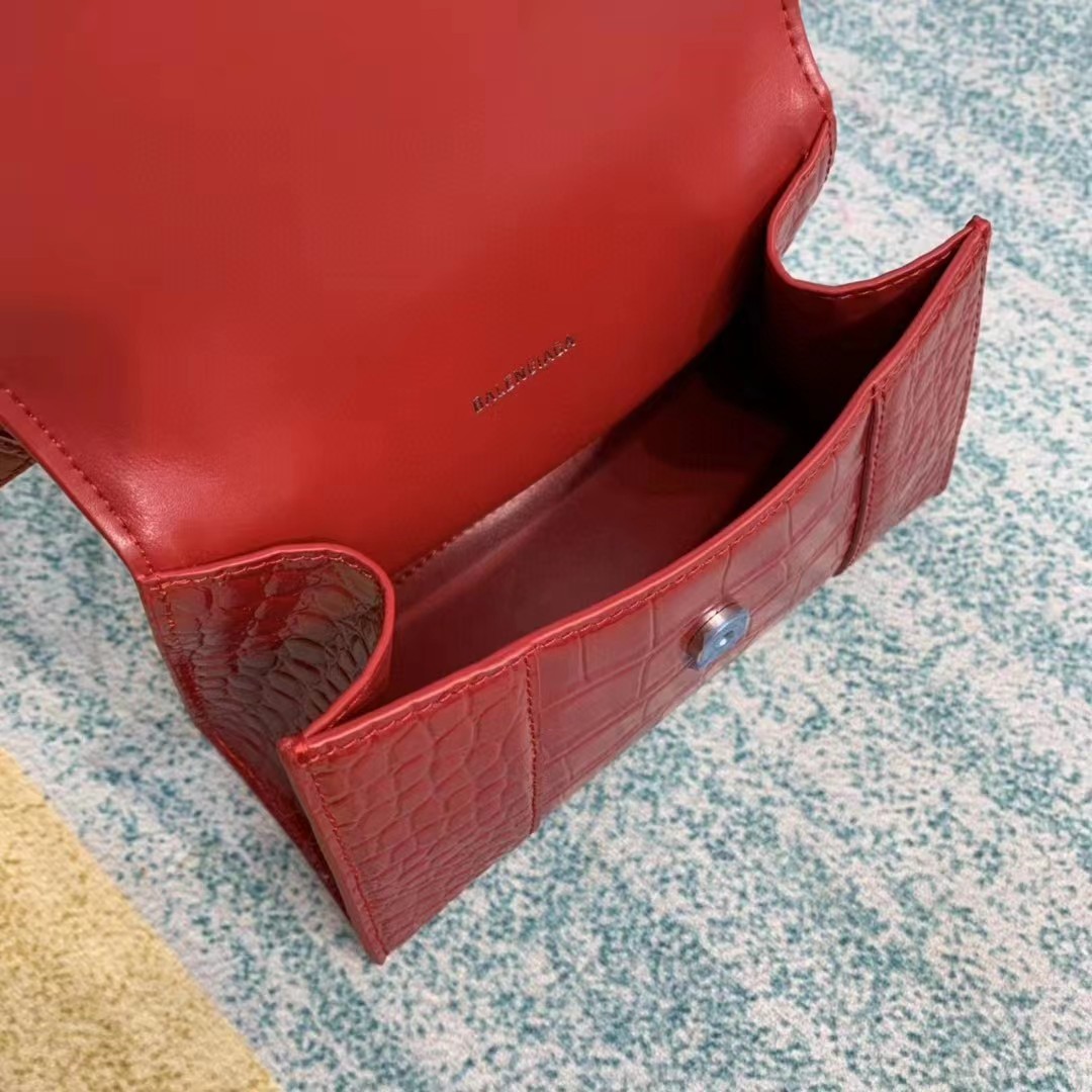 Balenciaga Hourglass Top Handle Bag (19-21-8CM) - DopestKickz