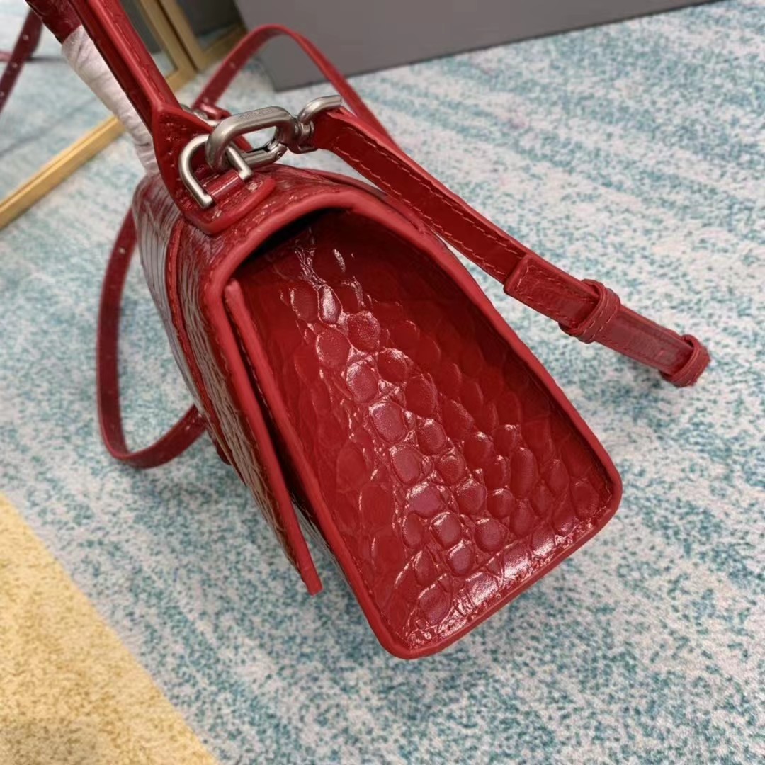 Balenciaga Hourglass Top Handle Bag (19-21-8CM) - DopestKickz