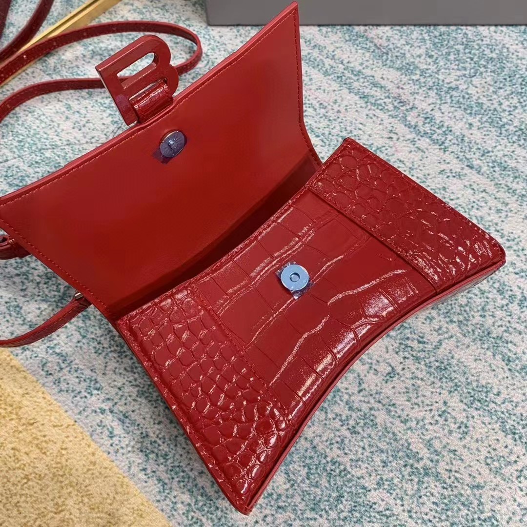 Balenciaga Hourglass Top Handle Bag (19-21-8CM) - DopestKickz