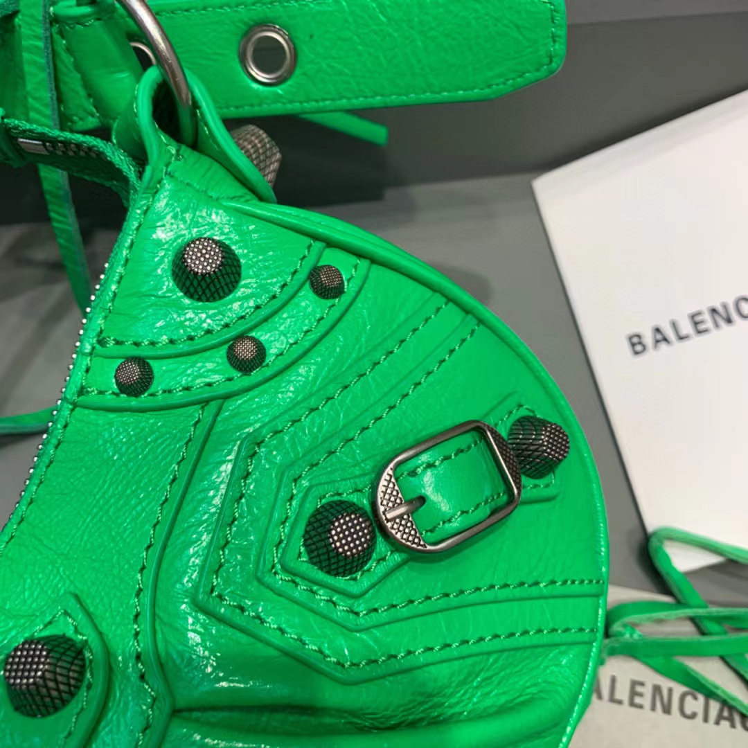 Balenciaga Le Cagole XS Shoulder Bag In Green(26-12-6cm) - DopestKickz