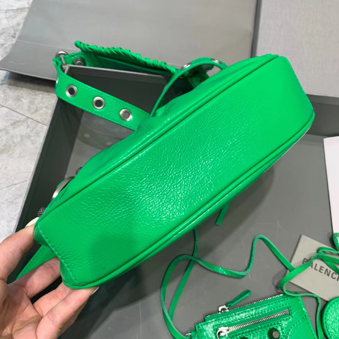 Balenciaga Le Cagole XS Shoulder Bag In Green(26-12-6cm) - DopestKickz