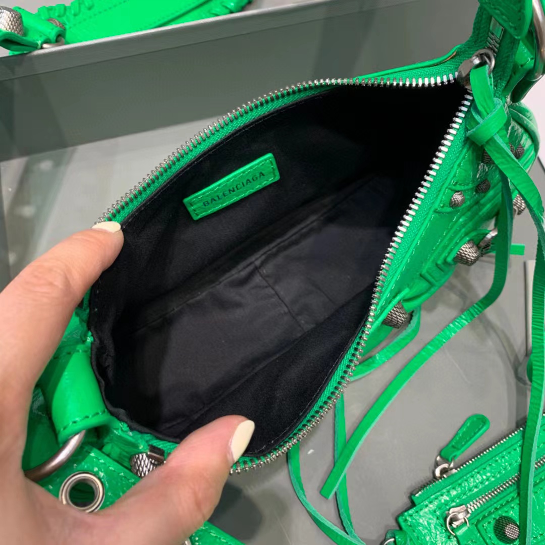 Balenciaga Le Cagole XS Shoulder Bag In Green(26-12-6cm) - DopestKickz