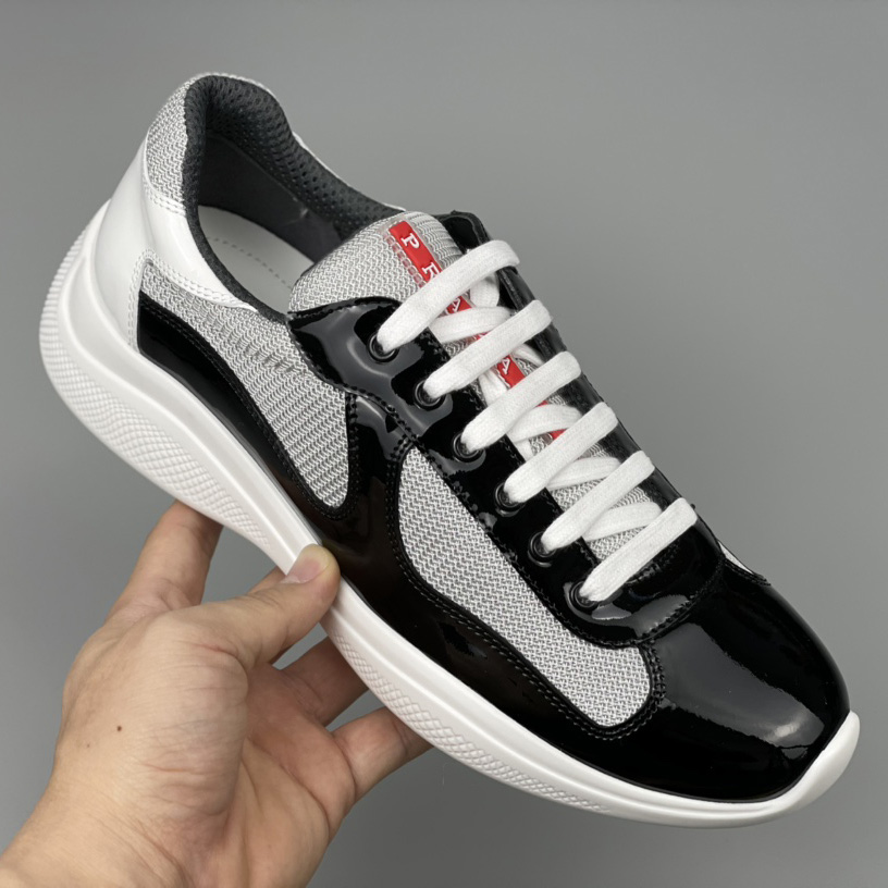 Prada Male America's Cup Sneaker In Black(upon uk size) - DopestKickz
