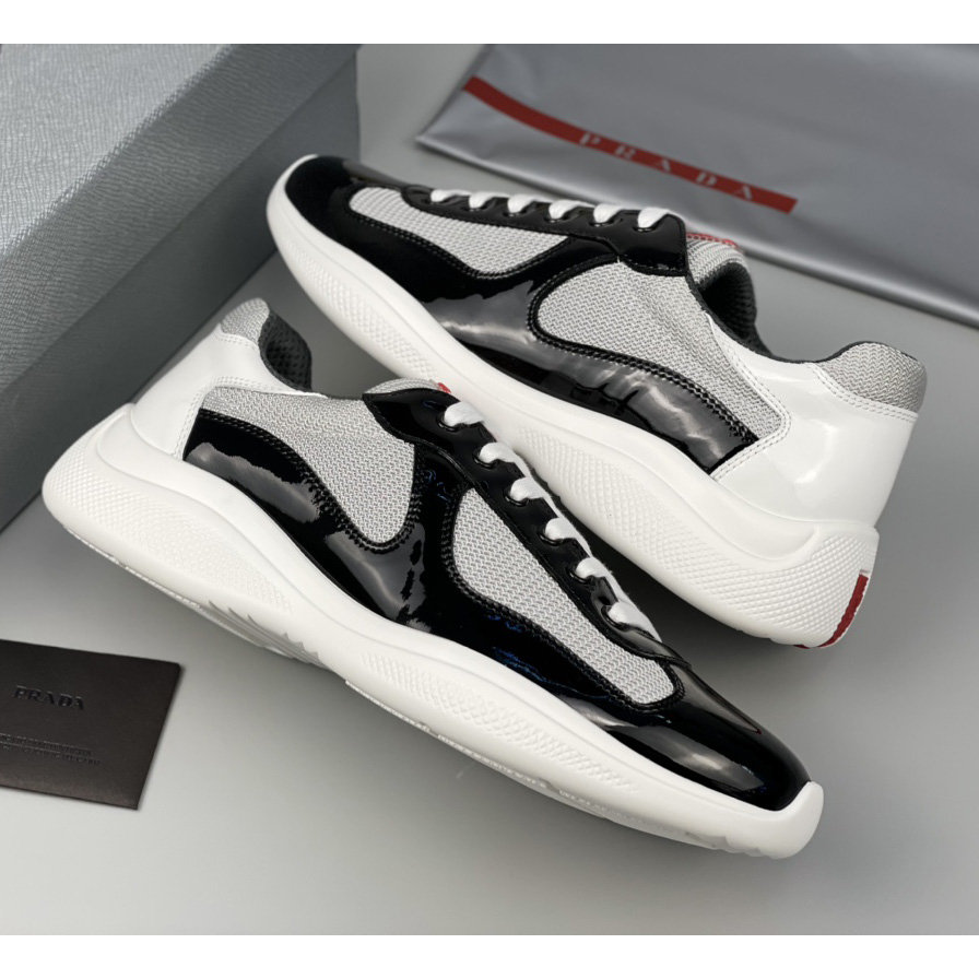 Prada Male America's Cup Sneaker In Black(upon uk size) - DopestKickz