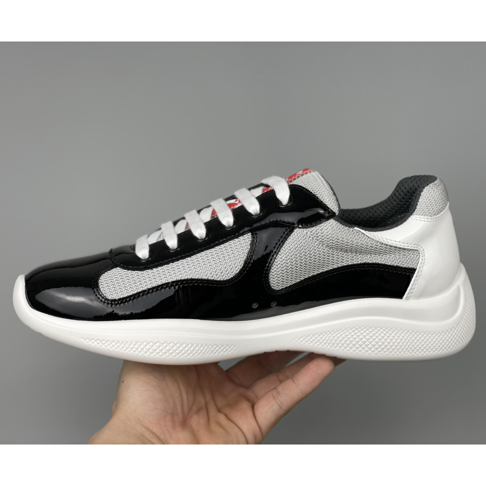 Prada Male America's Cup Sneaker In Black(upon uk size) - DopestKickz