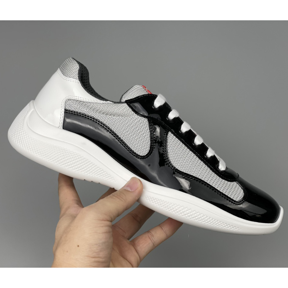 Prada Male America's Cup Sneaker In Black(upon uk size) - DopestKickz