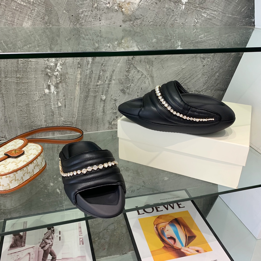 Balmain B-It-Puffy Slides - DopestKickz