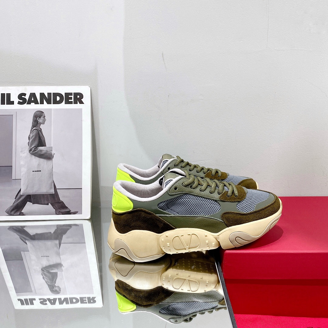 Valenti Mesh Fabric And Suede Sneakers - DopestKickz