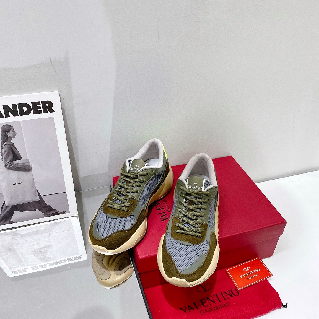 Valenti Mesh Fabric And Suede Sneakers - DopestKickz