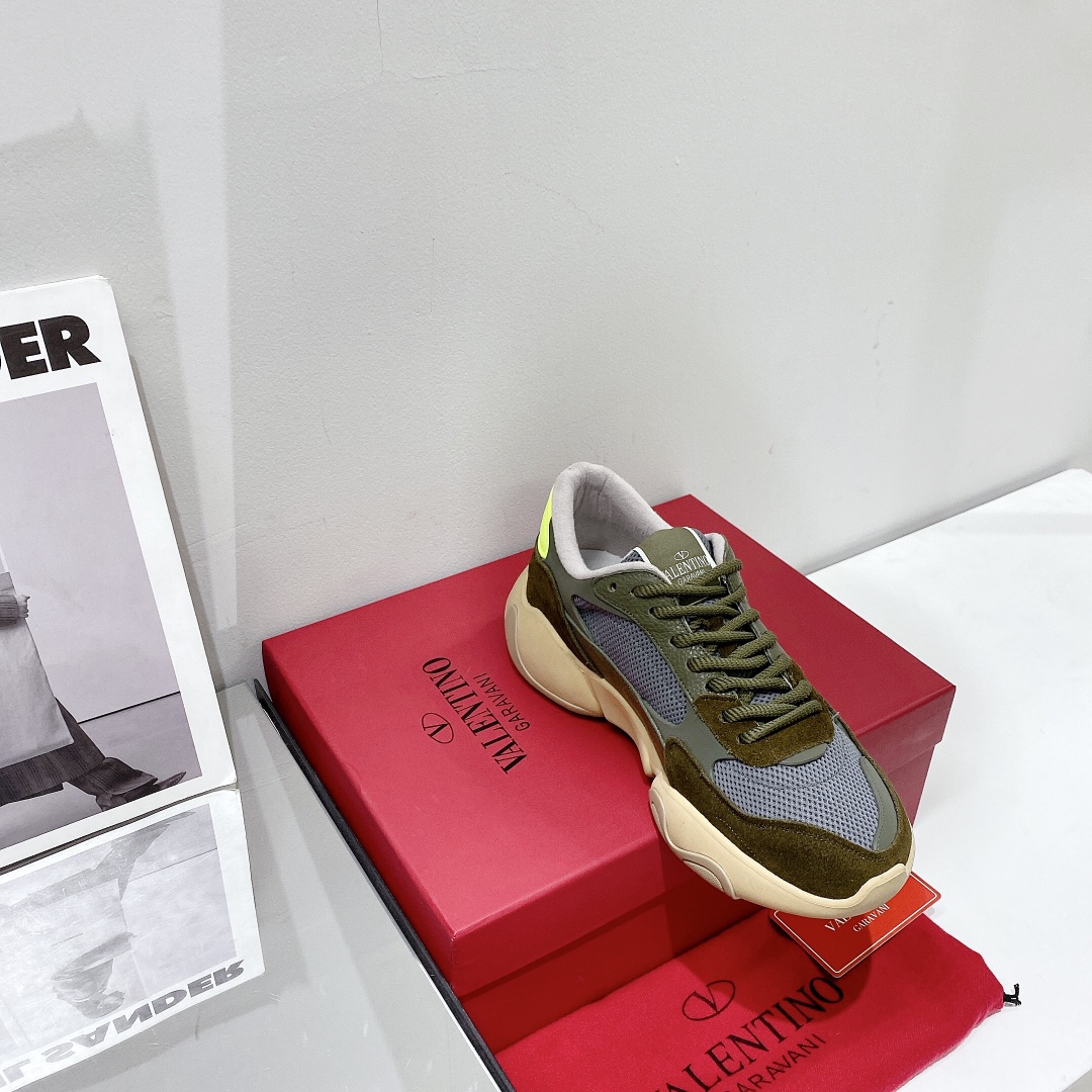 Valenti Mesh Fabric And Suede Sneakers - DopestKickz