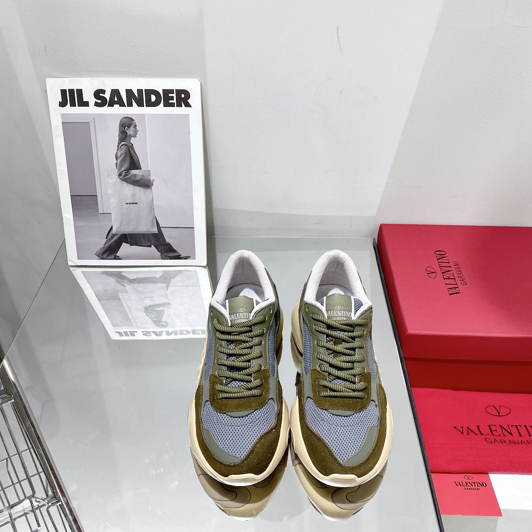 Valenti Mesh Fabric And Suede Sneakers - DopestKickz