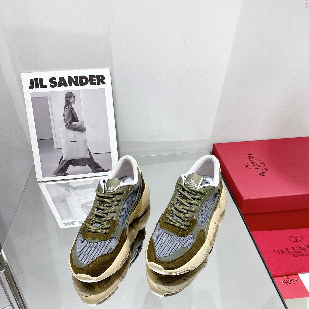 Valenti Mesh Fabric And Suede Sneakers - DopestKickz