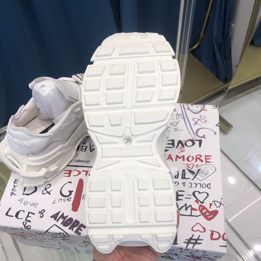 Dolce & Gabbana Mixed-Material Space Sneakers - DopestKickz