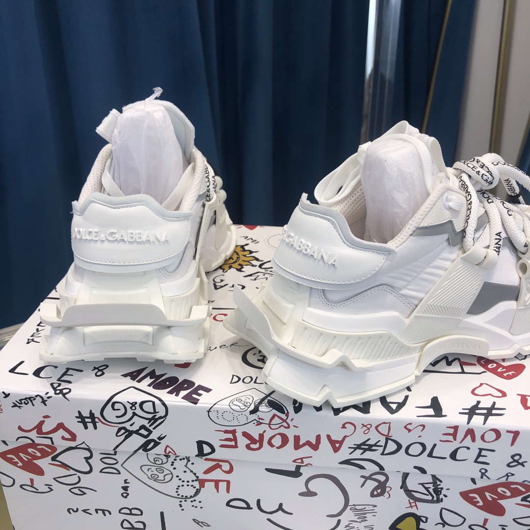 Dolce & Gabbana Mixed-Material Space Sneakers - DopestKickz