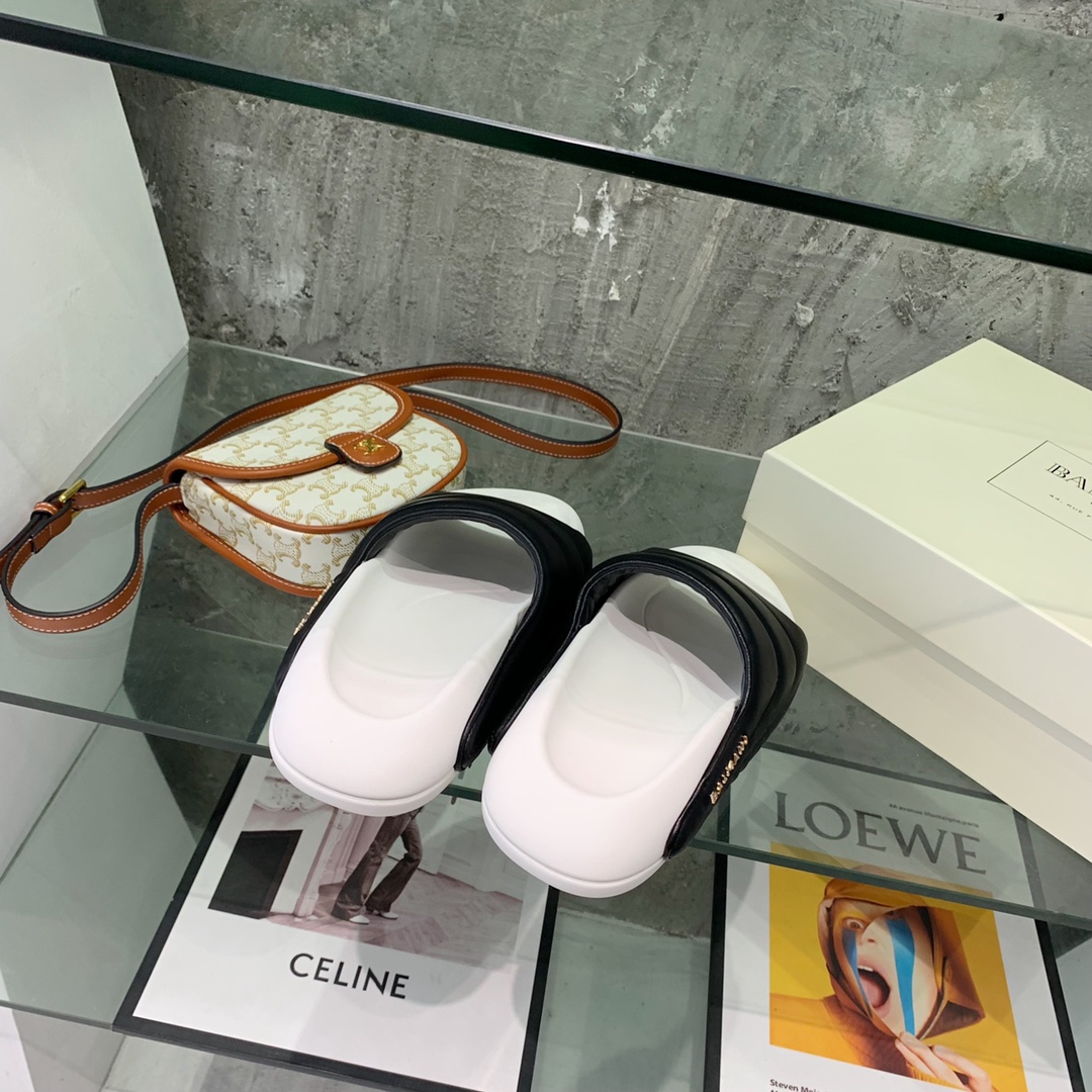 Balmain B-It-Puffy Slides - DopestKickz