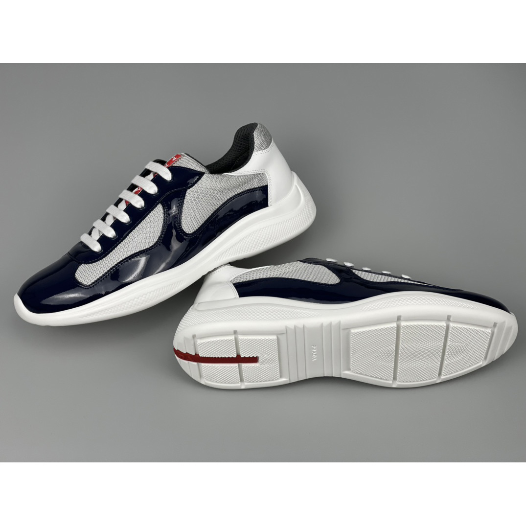 Prada Male America's Cup Sneaker In Blue(upon uk size) - DopestKickz
