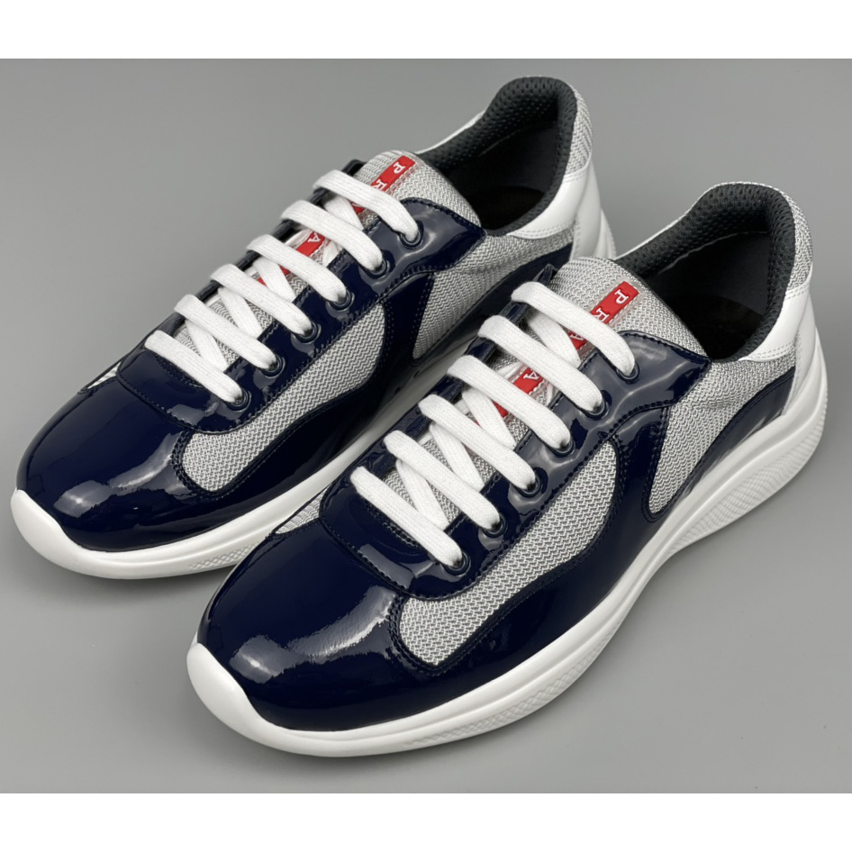 Prada Male America's Cup Sneaker In Blue(upon uk size) - DopestKickz
