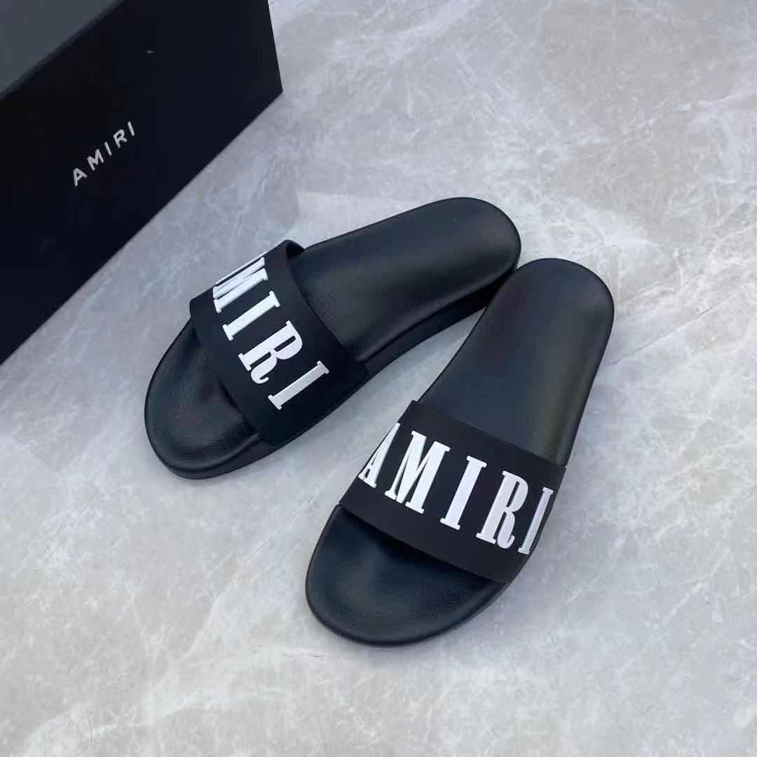 Amiri Logo Slide Sandal - DopestKickz