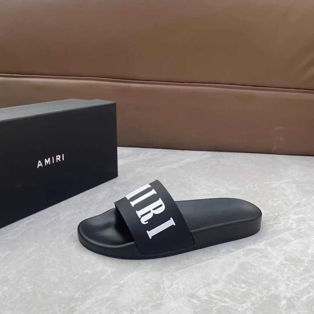 Amiri Logo Slide Sandal - DopestKickz
