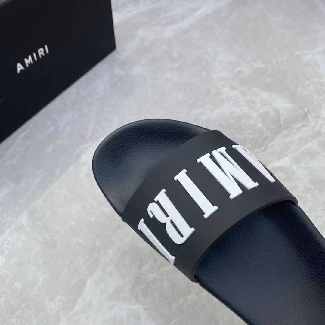 Amiri Logo Slide Sandal - DopestKickz