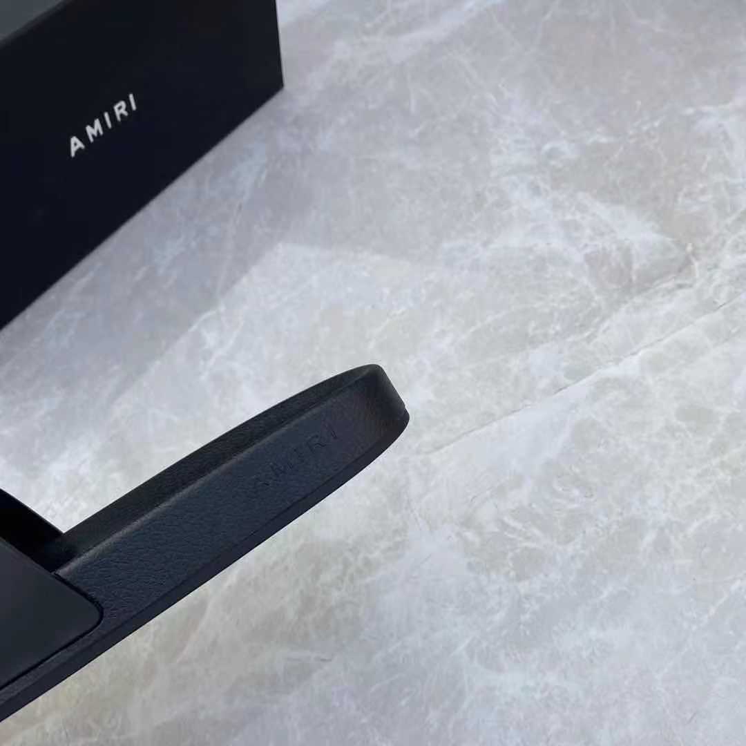 Amiri Logo Slide Sandal - DopestKickz