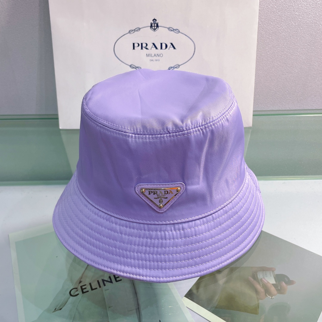 Prada Canvas Bucket Hat - DopestKickz