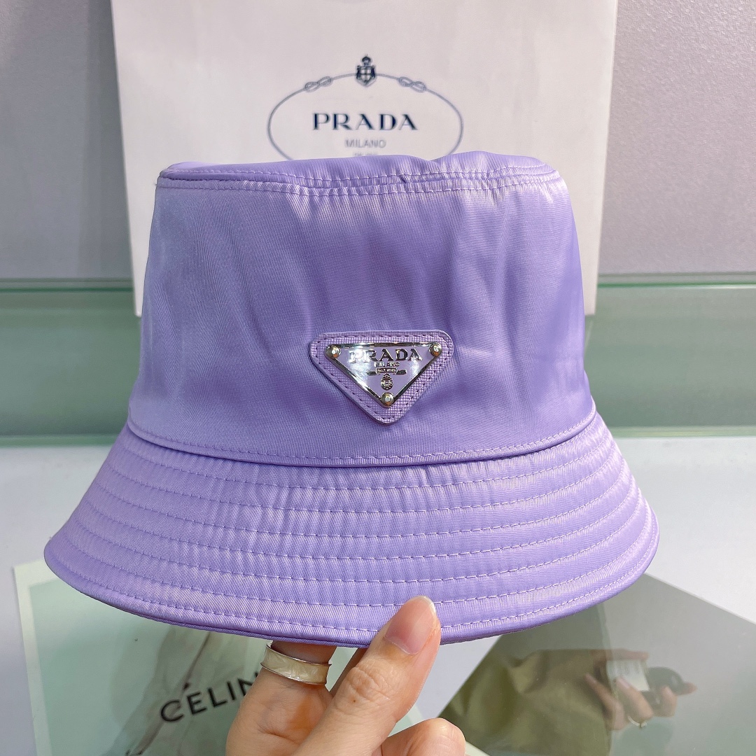 Prada Canvas Bucket Hat - DopestKickz