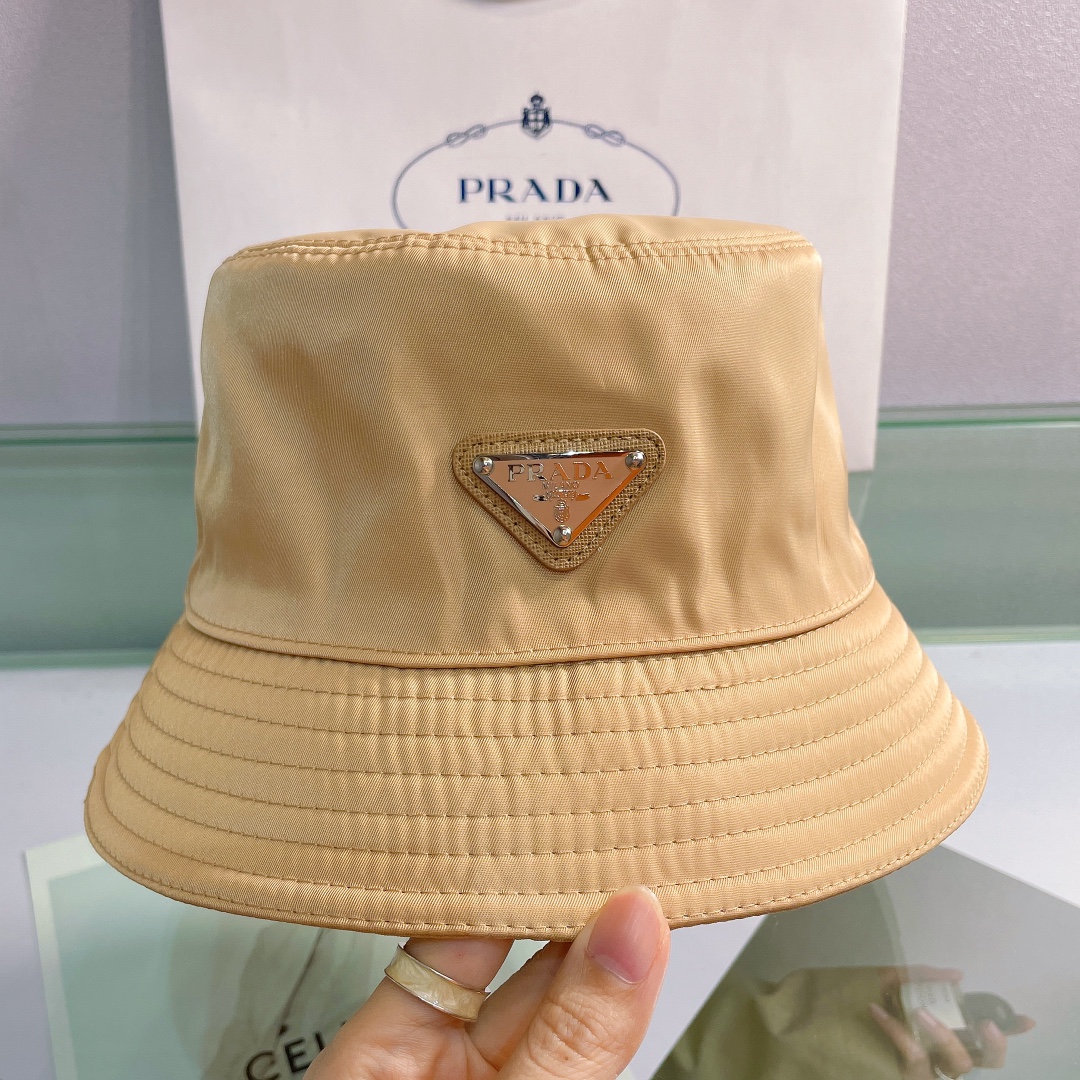 Prada Canvas Bucket Hat - DopestKickz