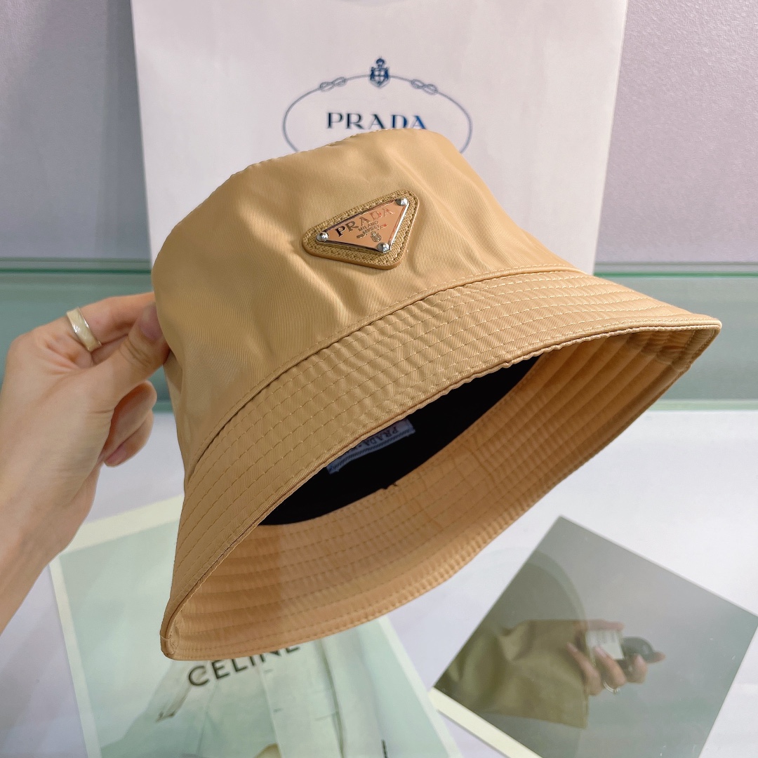 Prada Canvas Bucket Hat - DopestKickz