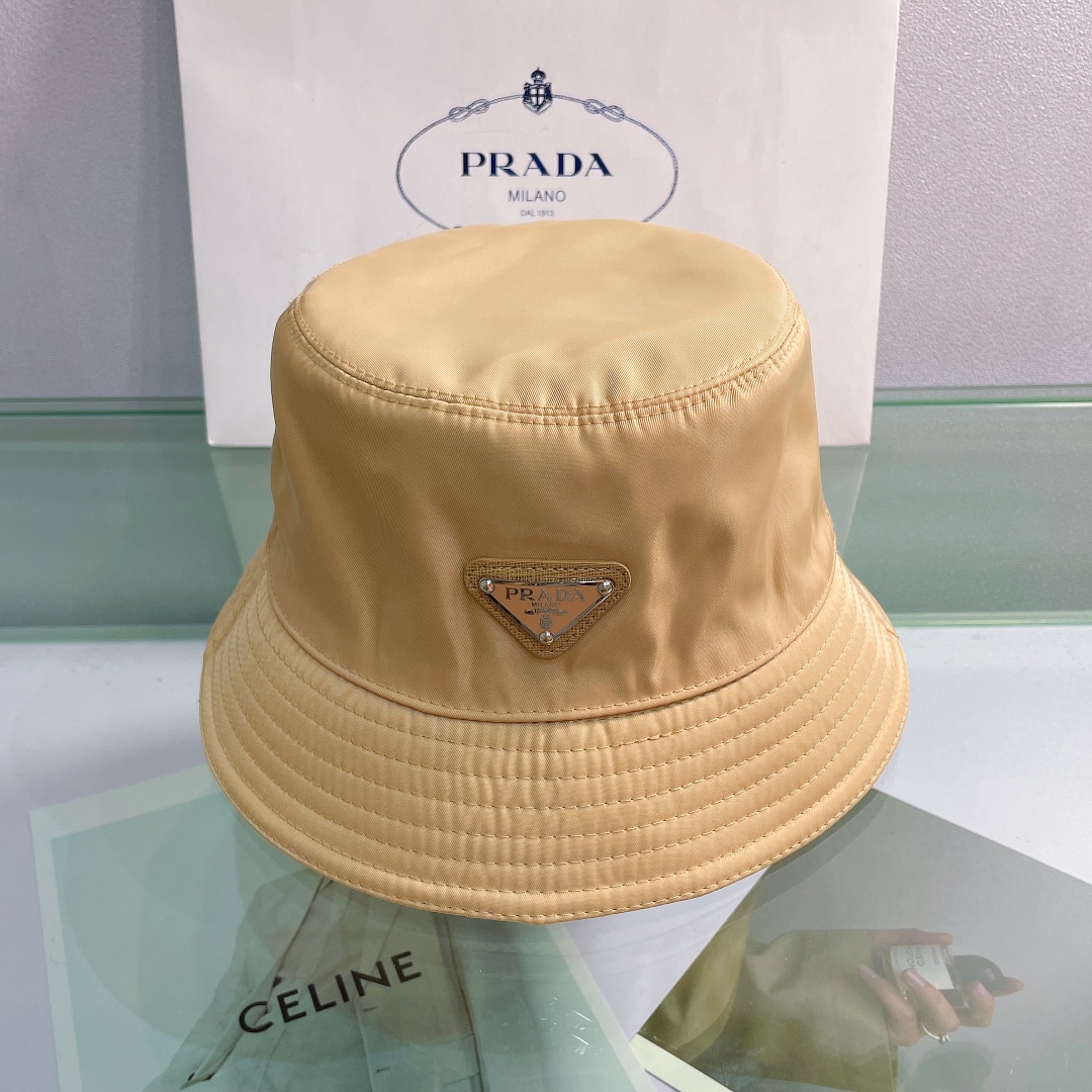 Prada Canvas Bucket Hat - DopestKickz