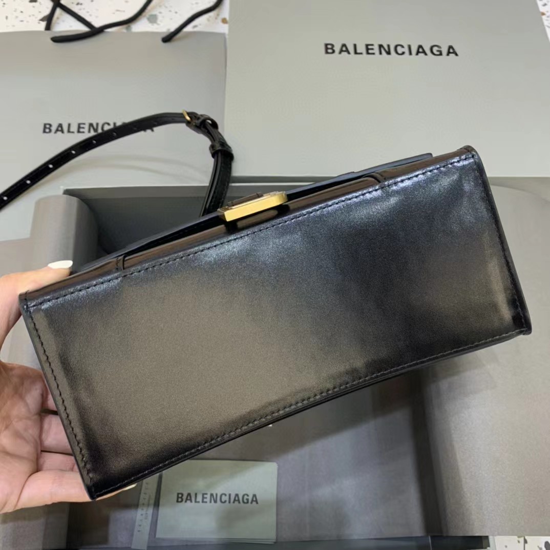 Balenciaga Logo Print Leather Handbag(23-14-10cm) - DopestKickz