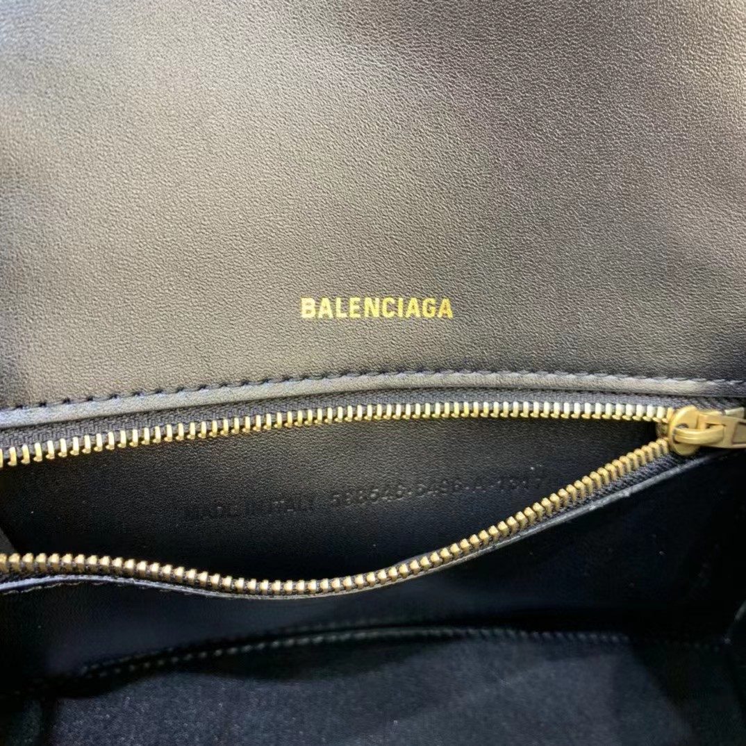 Balenciaga Logo Print Leather Handbag(23-14-10cm) - DopestKickz