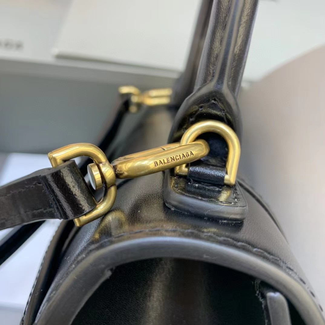 Balenciaga Logo Print Leather Handbag(23-14-10cm) - DopestKickz