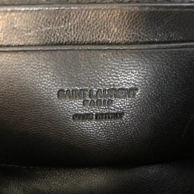 Saint Laurent Black Leather Shoulder Bag (19-10.5-5CM) - DopestKickz