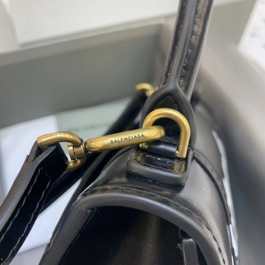 Balenciaga Logo Print Leather Handbag(19-11-8 cm) - DopestKickz