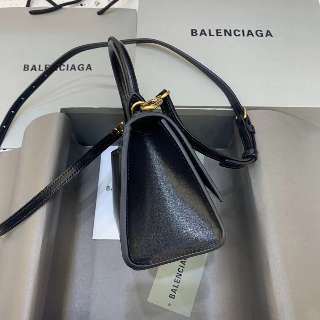Balenciaga Logo Print Leather Handbag(19-11-8 cm) - DopestKickz