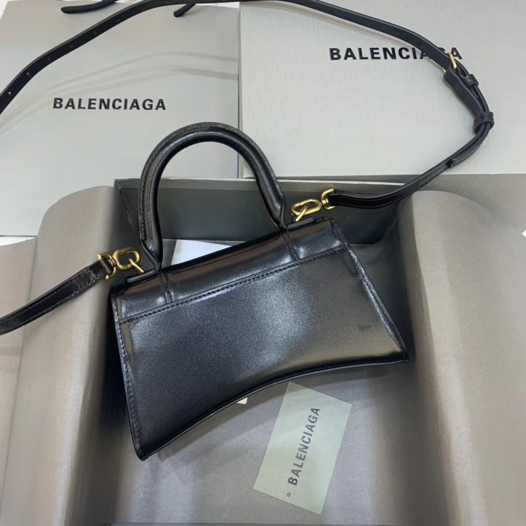 Balenciaga Logo Print Leather Handbag(19-11-8 cm) - DopestKickz