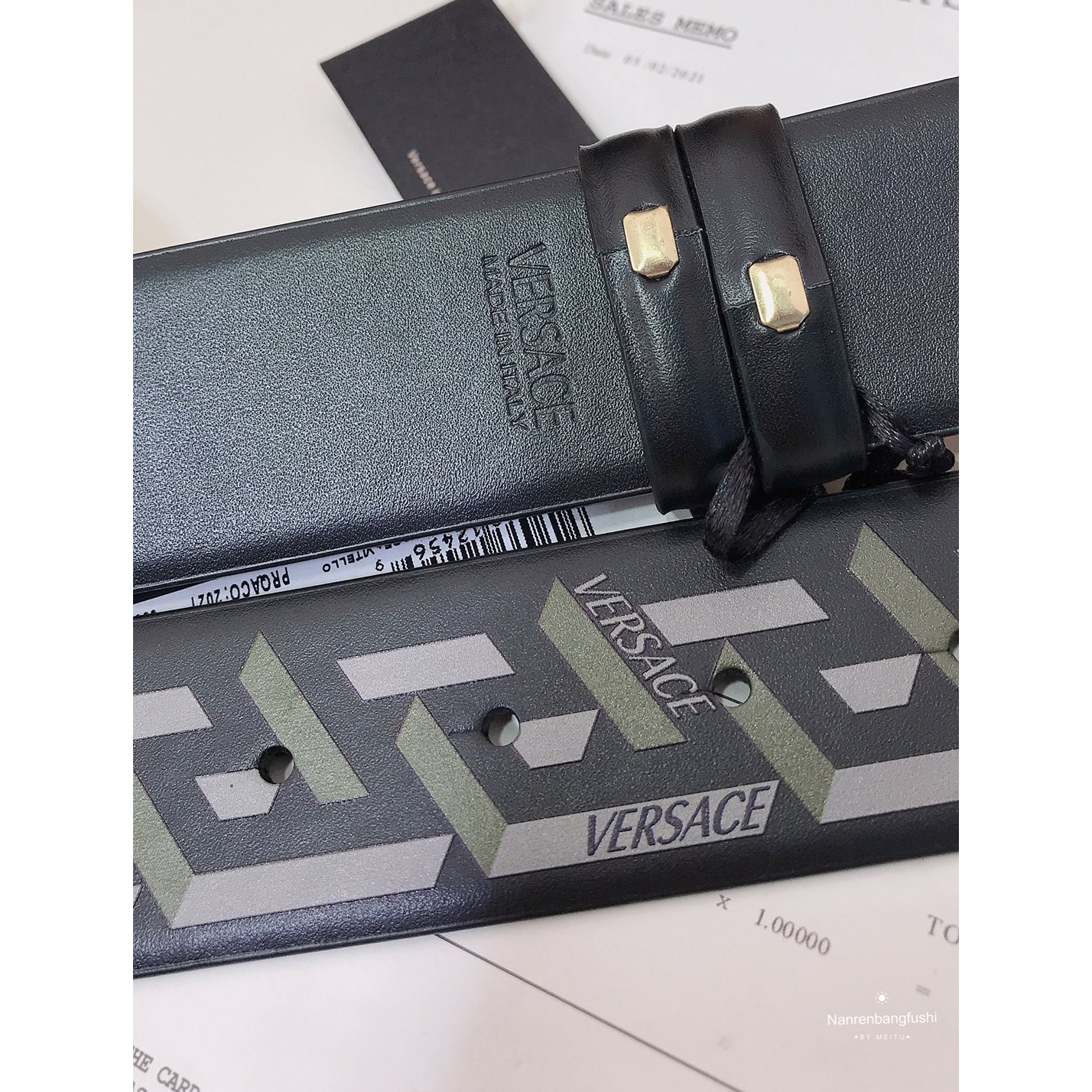 Versace La Greca Print 40 MM Belt  - DopestKickz