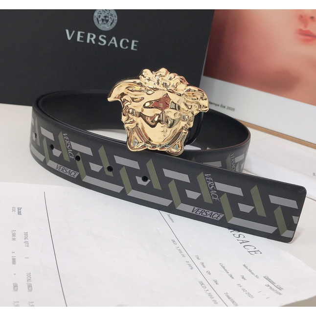Versace La Greca Print 40 MM Belt  - DopestKickz